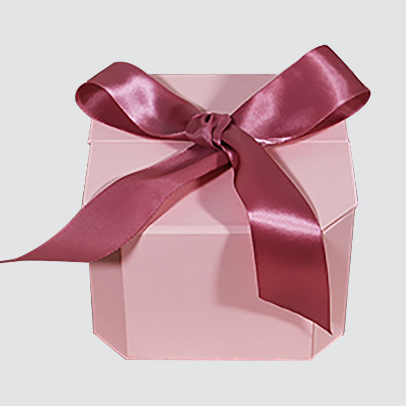 Pink Sweet Bow Gift Box Shape Flap Nến Cup Chocolate Hộp quà tặng tinh tế